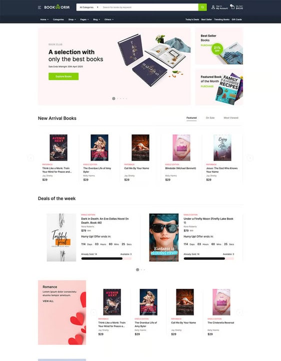 Bookstore & Bookshop - Thème e-commerce Absolution