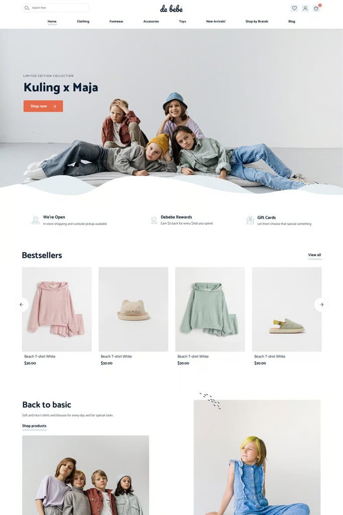 Debebe Fashion - Thème e-commerce Absolution