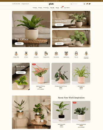 Glozin – Plant - Thème e-commerce Absolution