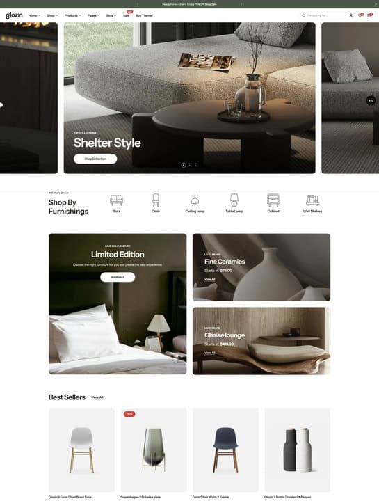 Glozin – Living - Thème e-commerce Absolution