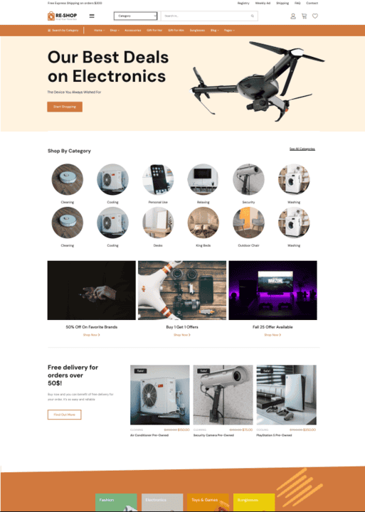 ReShop – ReCommerce & Second - Thème e-commerce Absolution
